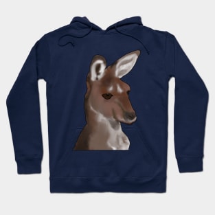 Kangaroo, head shot Hoodie